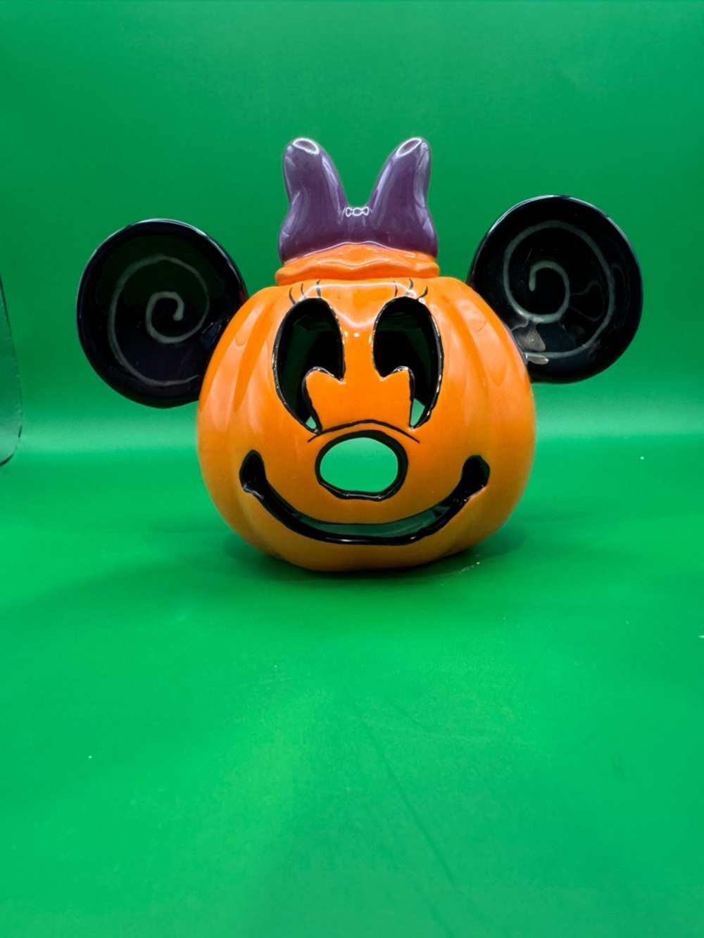Disney Halloween Minnie Mouse Pumpkin Tea Light Holder - Picture 2 of 5